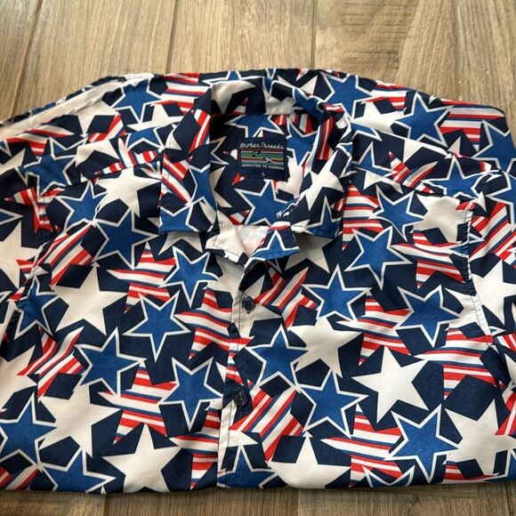 Broken Threads addicted to Summer Men's‎ Patriotic button up shirt Large - Picture 7 of 8